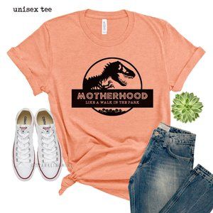 (Unisex) Motherhood Walk in Park Graphic Tshirt